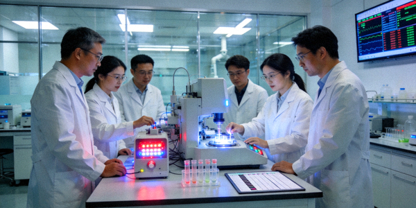 博鱼研发中心科学家正在进行产品实验
